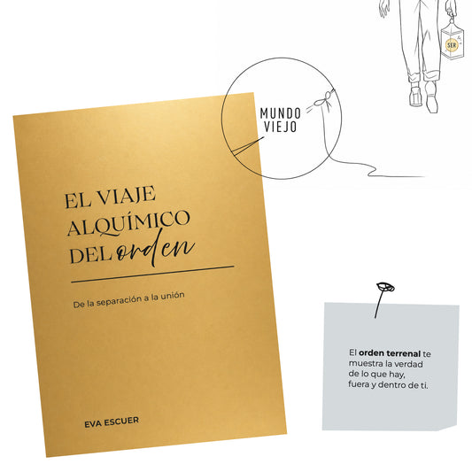 Collage de El viaje alquímico del orden sobre el paso de la separación a la unión a través del orden consciente.
